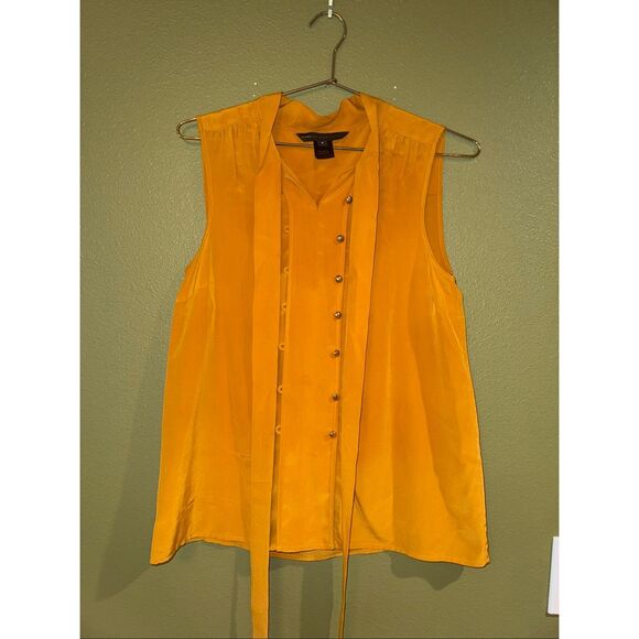 Silk Marc Jacob’s Mustard Blouse *note - Picture 8 of 16